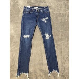 LEVI’S 711 SKINNY Jeans 30x32 Distressed Blue - Great Condition - Women’s
